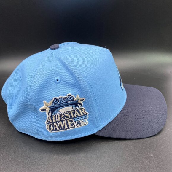 New Era Atlanta Braves Cap Hat Men's OSFM w/ Adjustable Strap Blue - Picture 5 of 15